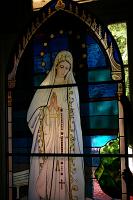  Vitral Nuestra Señora de Fatima (detalle)- Vitraux realizado en 2009 - Iglesia Parroquial Inmaculada Concepcion de Monte Grande - Pcia de Bs. As. - Argentina.-